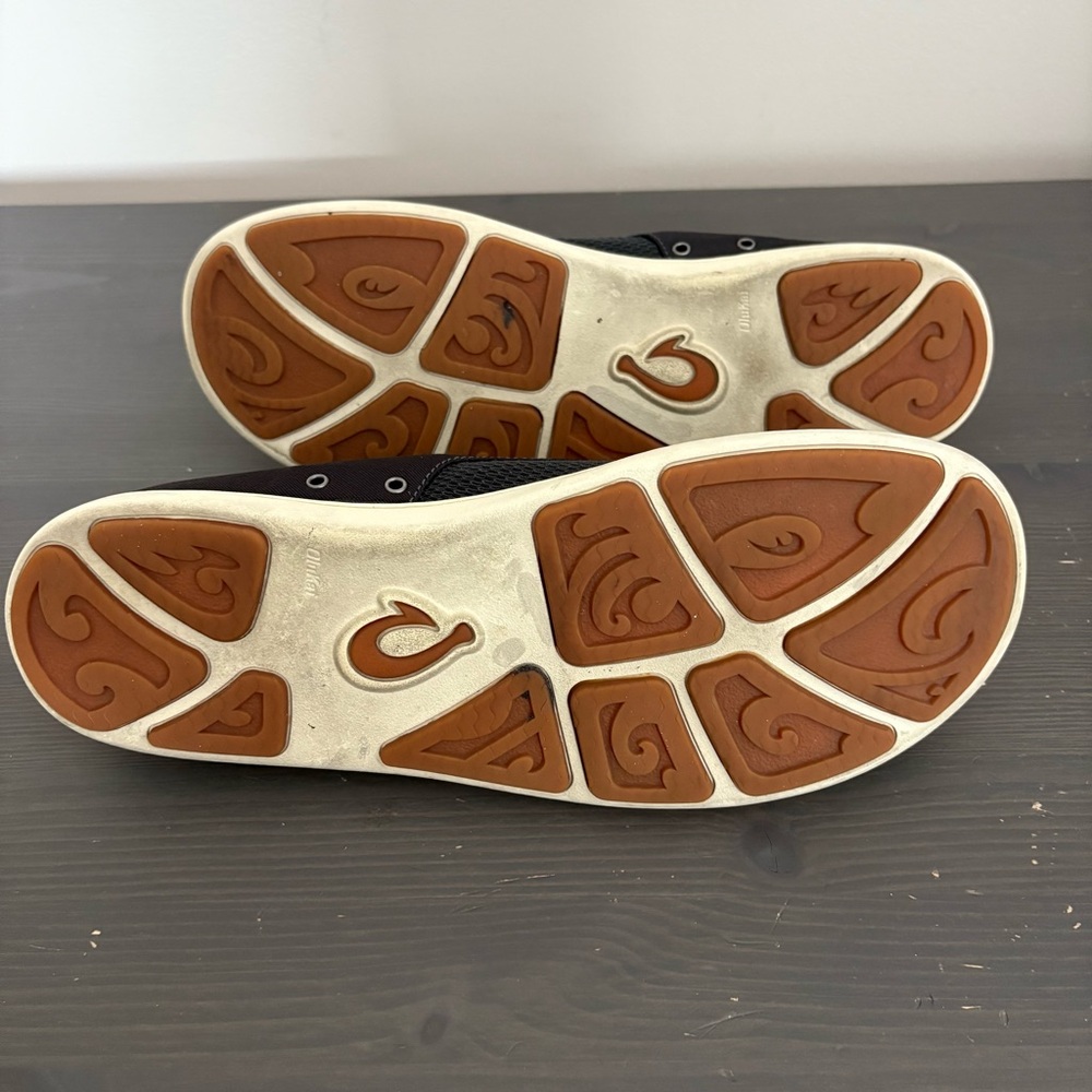 Olukai Nohea Mens Moku Slip On Mesh Boat Sneakers Black Size 10 - Picture 6 of 8